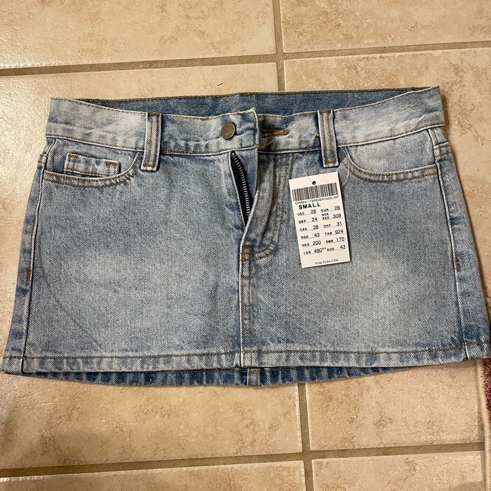 Brand new Brandy Melville (now out of stock) mini skirt.